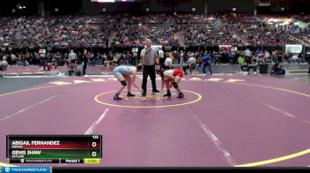 132 lbs Champ. Round 1 - Abigail Fernandez, Minico vs Genis Shaw, Skyline