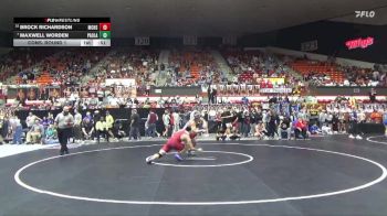 190 lbs Cons. Round 1 - Maxwell Worden, Paola Hs vs Brock Richardson, McPherson Hs