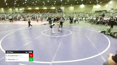 66 lbs 5th Place - Cadence Hunderman, Gold Rush Wrestling vs Emily Harmon, Greenwave Youth WC