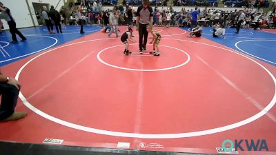 49 lbs Consi Of 8 #1 - Kael Edison, Pryor Tigers vs Audrey Hembree, Wyandotte Youth Wrestling