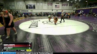 235 lbs Cons. Round 4 - Kenia Corona, Moses Lake (Girls) vs Amy Ordaz, Richland