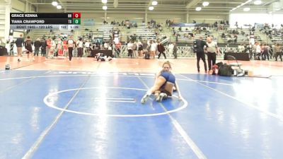 120 lbs Round Of 16 - Grace Kenna, NH vs Tiana Crawford, TX