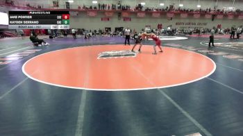 157 lbs Cons. Round 3 - Kayden Serrano, Carthage College vs Jake Pontier, Coe