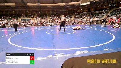 100 lbs Quarterfinal - Declan Keller, DCWA vs Jacob Sutphin, King Select