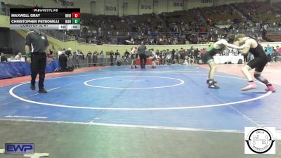 113 lbs Consi Of 32 #1 - Maxwell Gray, Bridge Creek Wrestling vs Christopher Petromilli, Bishop McGuinness