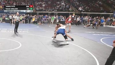 D 1 165 lbs Quarterfinal - James Pote, Brother Martin vs Isaac Orillion, Jesuit