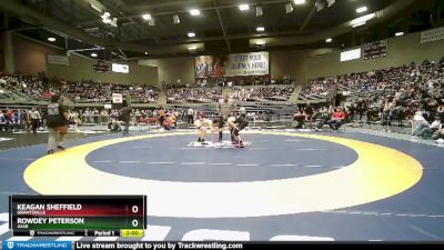 Champ. Round 1 - Rowdey Peterson, Juab vs Keagan Sheffield, Grantsville