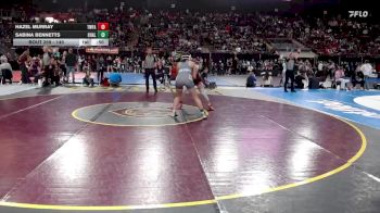 140 lbs Cons. Round 2 - Hazel Murray, Twin Falls vs Sabina Bennetts, Challis