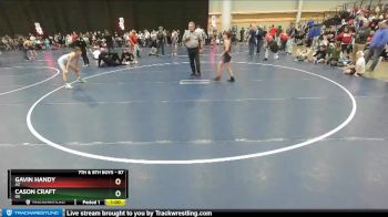 87 lbs Champ. Round 3 - Cason Craft, OK vs Gavin Handy, AZ