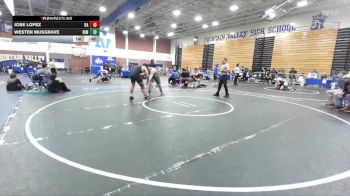 285 lbs Cons. Round 3 - Westen Musgrave, Rim Of The World vs Jose Lopez, Bishop Alemany