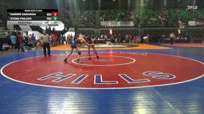 7A 126 lbs Semifinal - Stone Phillips, Vestavia Hills vs Zander Samargia, Bob Jones