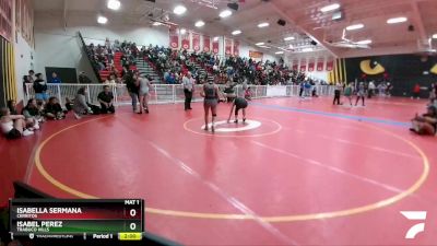 126 lbs Champ. Round 2 - Isabella Sermana, Cerritos vs Isabel Perez, Trabuco Hills