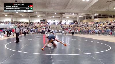 AA 215 lbs Cons. Round 2 - Troy Dyszkiewicz, Walker Valley High School vs Ahmed Shahin, West High School