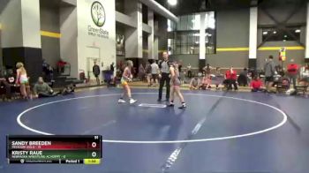 91 lbs Semis & Wb - Kristy Raue, Nebraska Wrestling Academy vs Sandy Breeden, Missouri Gold