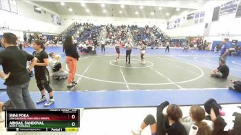 120 lbs Semifinal - Irini Poka, San Clemente High Girls Wrestl vs Abigail Sandoval, North Torrance