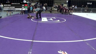 44 lbs Consi-qtrs - Boyd Pick, Centre Hall vs Luciano Pavone, Broomall