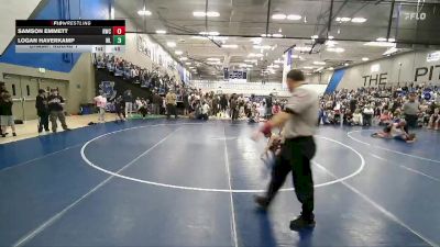 66 lbs Champ. Round 1 - Samson Emmett, Uintah Wrestling vs Logan Haverkamp, Jayhawk Wrestling