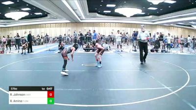 57 lbs Consolation - Ryddik Johnson, Eastern Oregon Elite vs Reign Amina, Flow Academy HI