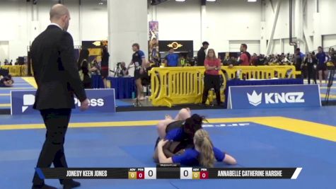 ANNABELLE CATHERINE HARSHE vs JONESY KEEN JONES 2025 World IBJJF Jiu-Jitsu No-Gi Championship