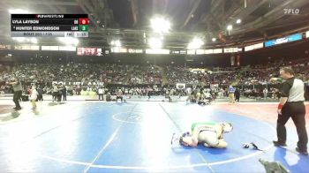 115 lbs Champ. Round 2 - Lyla Layson, Damonte Ranch vs Hunter Edmondson, Lakeland