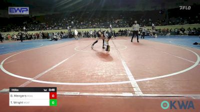 115 lbs 7th Place - Brooklyn Mengers, Mcalester Youth Wrestling vs Tess Wright, Weatherford Youth Wrestling