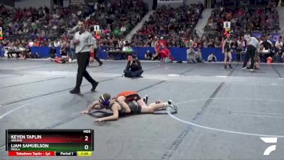 72 lbs Quarterfinal - Liam Samuelson, Paola vs Keyen Taplin, Abilene