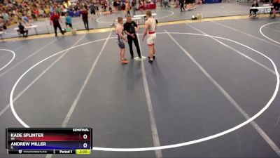 187 lbs Semifinal - Kade Splinter, WI vs Andrew Miller, IL