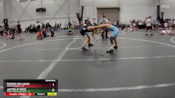 126 lbs Semis (4 Team) - Mason Milligan, Dover Bandits vs Justin D`Arce, Prime Wrestling Gold