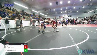 120 lbs Quarterfinal - Gage Pope, Verdigris Youth Wrestling vs Levi Stallworth, Tahlequah Wrestling Club