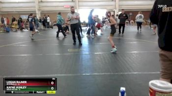 70 lbs Round 4 (6 Team) - Logan Rajner, Mi Pitbulls vs Kayne Hunley, Ninja Killer