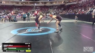 4A 139 lbs Semifinal - Diego Avila, Belen vs Tony Thompson, Aztec