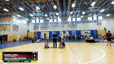 123 lbs Cons. Round 3 - Elanha LOVELL, American Warrior vs Sheyla Ochoa Salgado, Cowboys Wrestling Club