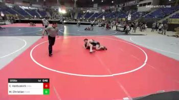 220 lbs 2nd Place - Caleb (GG) Vanbuskirk, Cvbjj vs Mason Christian, Team Montana