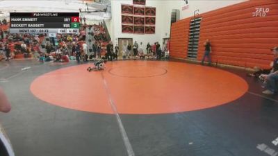 54-73 lbs Round 2 - Beckett Bassett, Worland Middle School vs Hank Emmett, Greybull/Riverside MS