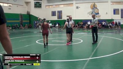 115 lbs Cons. Round 1 - Crystal Gonzalez Mendoza, Forest Grove vs Angelina Paniagua, McKay