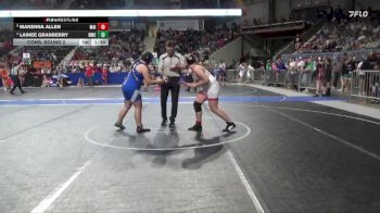 185 lbs Cons. Round 2 - Lainee Granberry, Norton Wrestling Club vs Makenna Allen, Maize