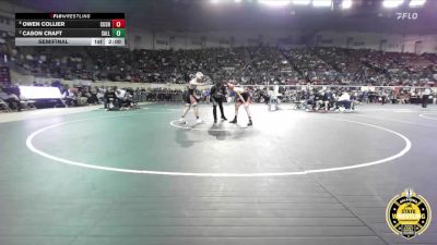 B4A-113 lbs Semifinal - Owen Collier, Cushing vs Cason Craft, Sallisaw