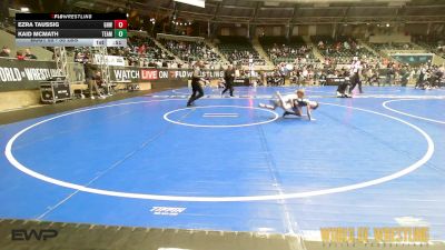 55 lbs 5th Place - Ezra Taussig, Greater Heights Wrestling vs Kaid McMath, Team Barracuda