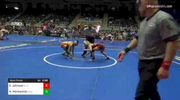 127 lbs Semifinal - Kearanie Johnson, Blue T Panthers vs Natasha Markoutsis, Greg Gomez Trained