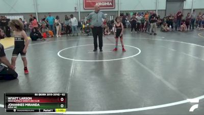 62 lbs Cons. Round 5 - Johannes Miranda, Nova WC vs Wyatt Larson, Wild Buffalo Wrestling Club