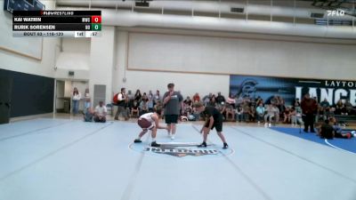 118-120 lbs Round 3 - Kai Watrin, Morgan Wrestling Club vs Rurik Sorensen, North Ogden