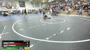 157 lbs Cons. Round 2 - Lance Correia, Peninsula vs Romeo Enriquez, Servite