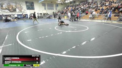 157 lbs Cons. Round 2 - Lance Correia, Peninsula vs Romeo Enriquez, Servite