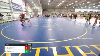 75 lbs Rr Rnd 1 - Harrison Ziegler, Roman Legion vs Ezra Cappa, Indiana Outlaws Gold