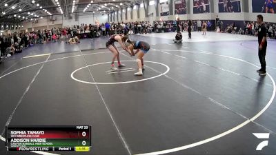 126 lbs Quarterfinal - Addison Hardie, Canyon Randall High School Wrestling vs Sophia Tamayo, Vici Wrestling Club