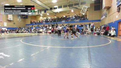190lbs Cons. Round 2 - Tiffany Perez-Guerrero, Lake Stevens (Girls) vs Ja`Sciana Williams, Evergreen (Vancouver) (Girls)