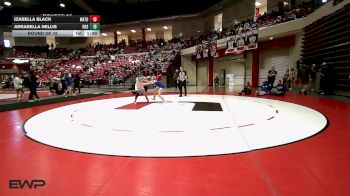110 lbs Round Of 16 - Izabella Black, Watonga High School vs Arrabella Nellis, Bixby Girls HS