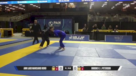 Brooke K. J. Peterson vs Ann Lago Marcario Bord 2026 Pan Jiu Jitsu IBJJF Championship