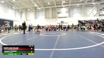 47-49 lbs Round 1 - MaryJane Miller, Penn Yan Wrestling Club vs Aminah Owens, Club Not Listed