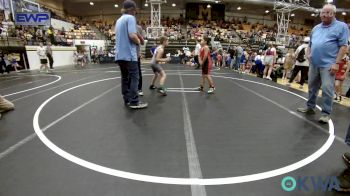 70 lbs Round Of 16 - Bentley Hausam, Tecumseh Youth Wrestling vs Waylon Coney, Choctaw Ironman Youth Wrestling